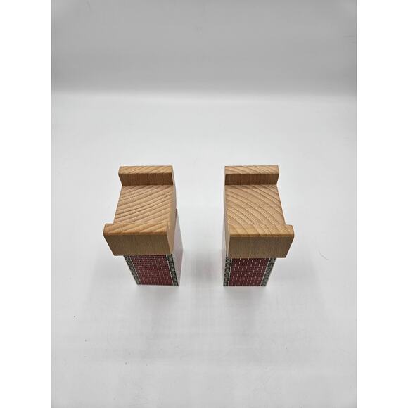 Thomas the‎ Tank Engine Train Wooden Railway Elevated Track Support (2) - Picture 5 of 5